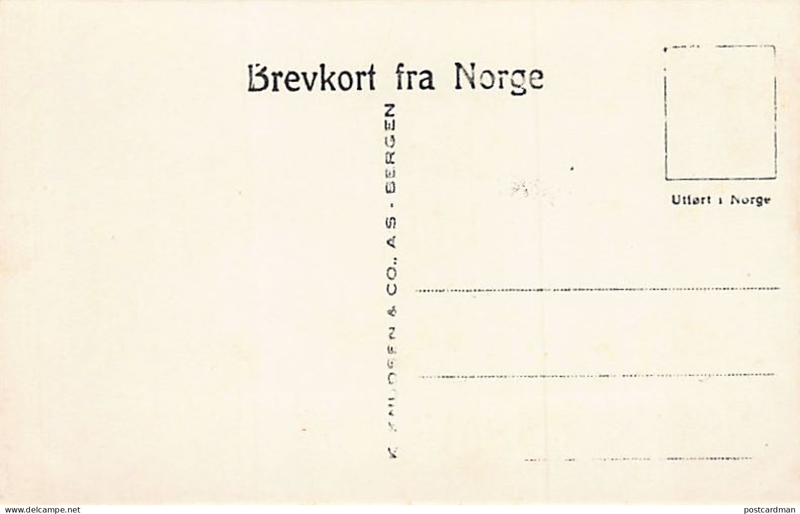 Norway - VOSSEVANGEN - Publ. K. Knudsen & Co. 21 - Noorwegen