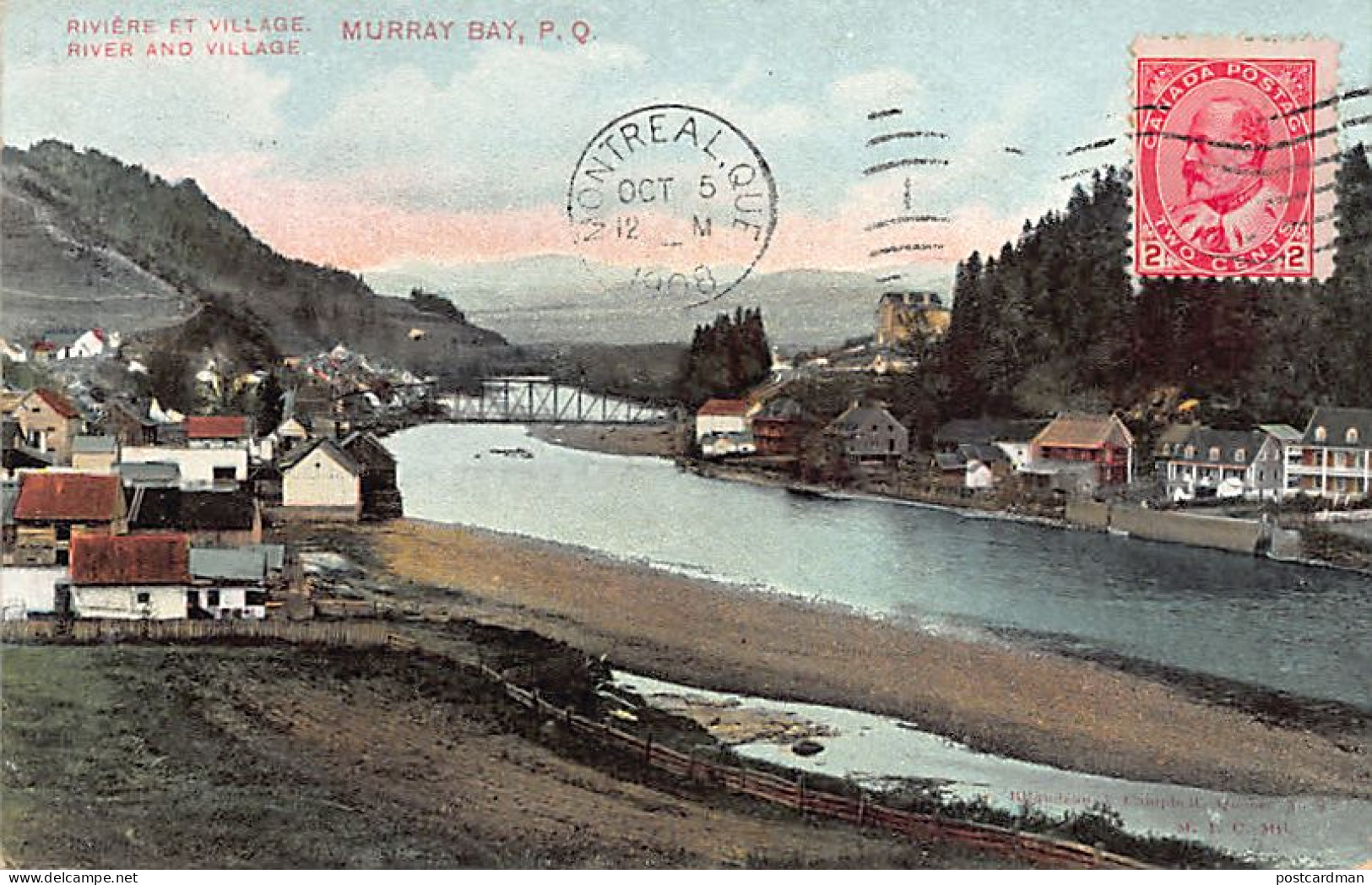 Canada - MURRAY BAY (QC) Rivière Et Village - Autres & Non Classés