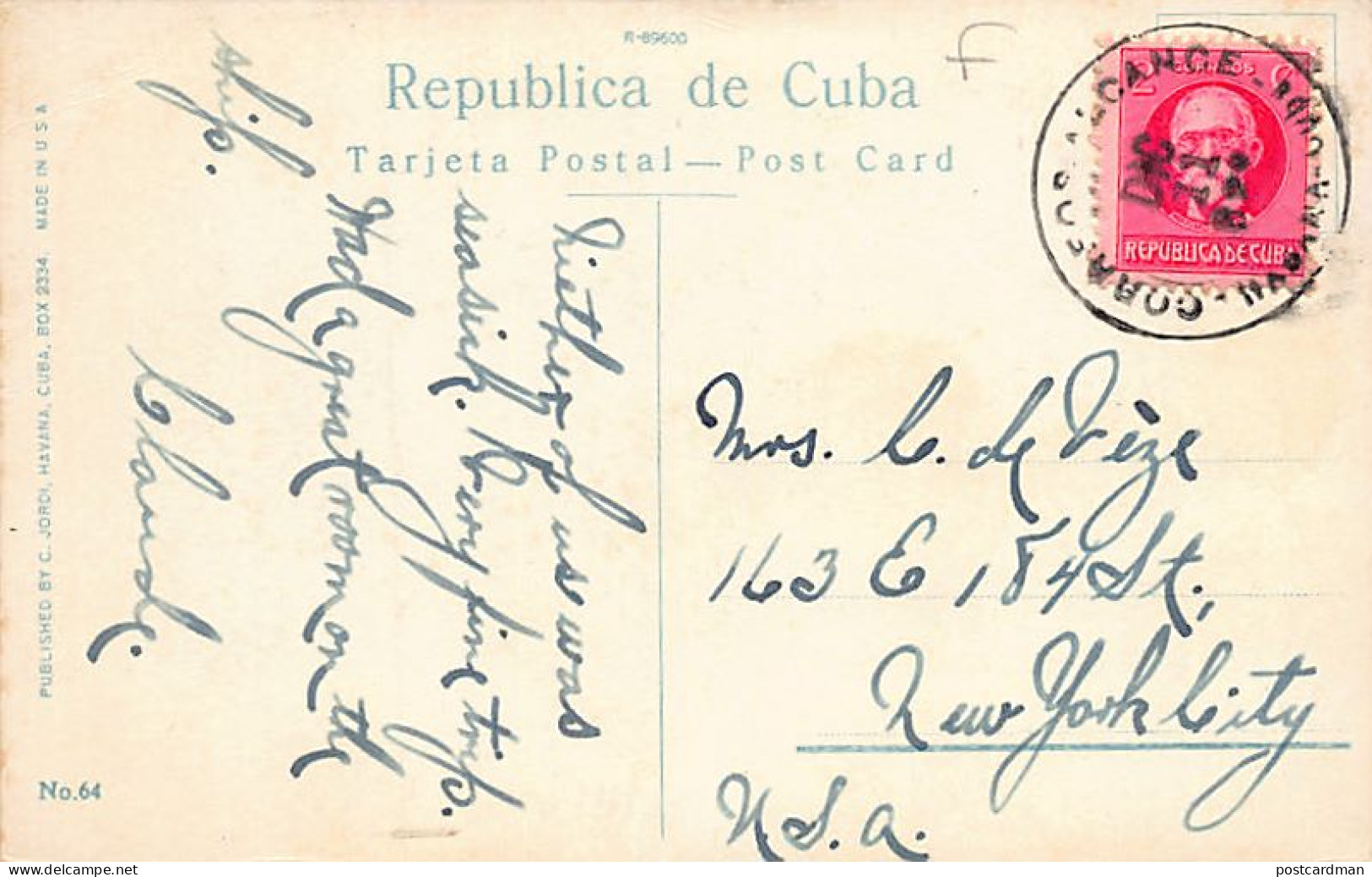 Cuba - LA HABANA - Fronton Jai-Alai Ed. C. Jordi 64 - Cuba