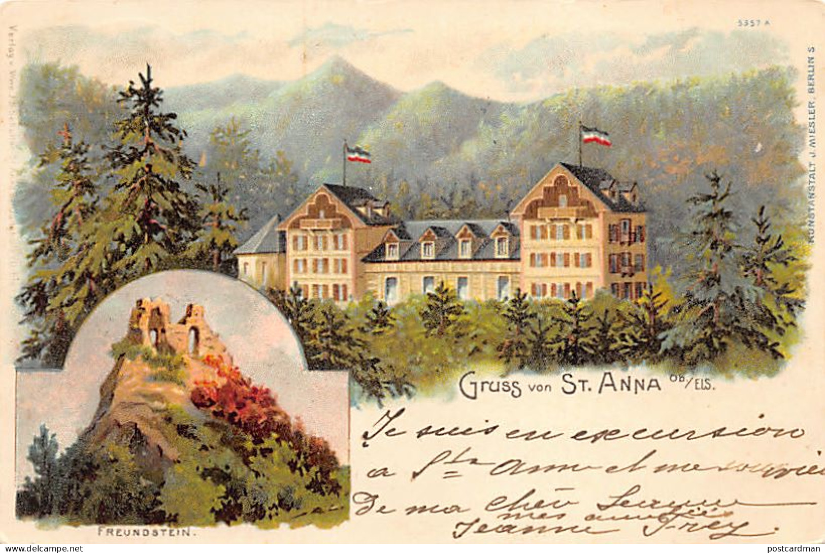 Soultz Grand Hôtel Sainte-Anne - Freundstein - Ed. J. Miesler - Soultz