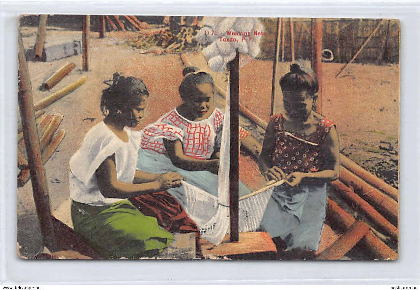 Philippines - TONDO - Weaving Mats - SEE SCANS FOR CONDTION - Publ. D. Denniston  - Philippines