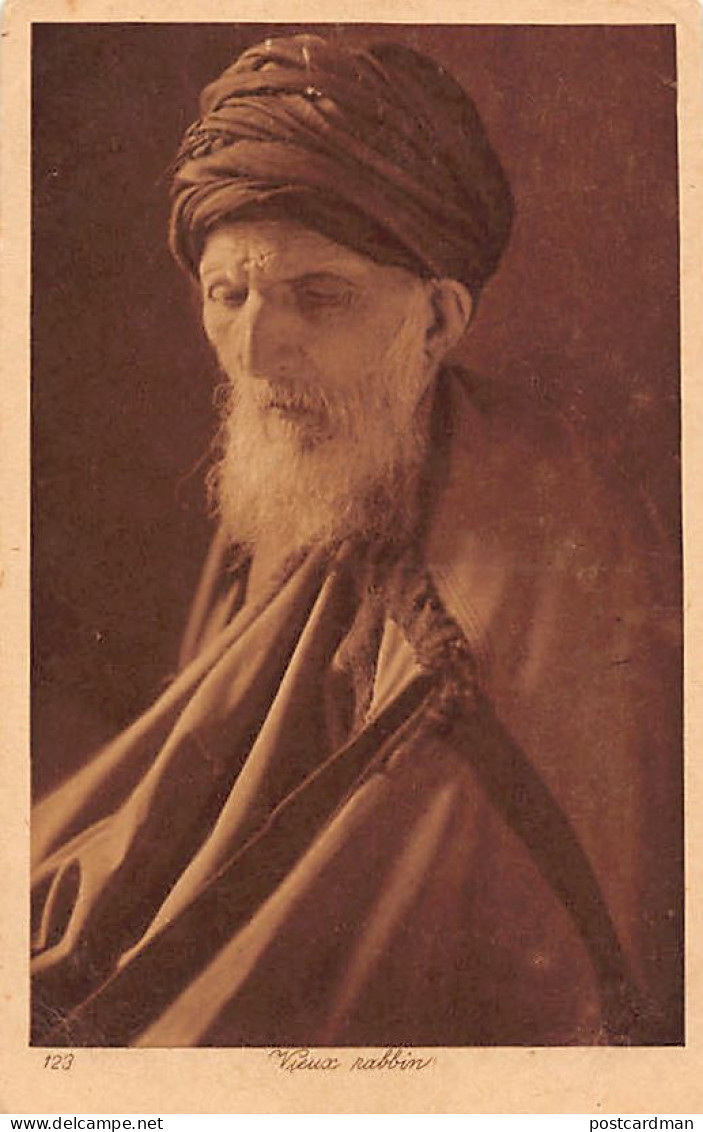 Tunisie - Vieux Rabbin - Ed. Lehnert & Landrock 123 - Judaika