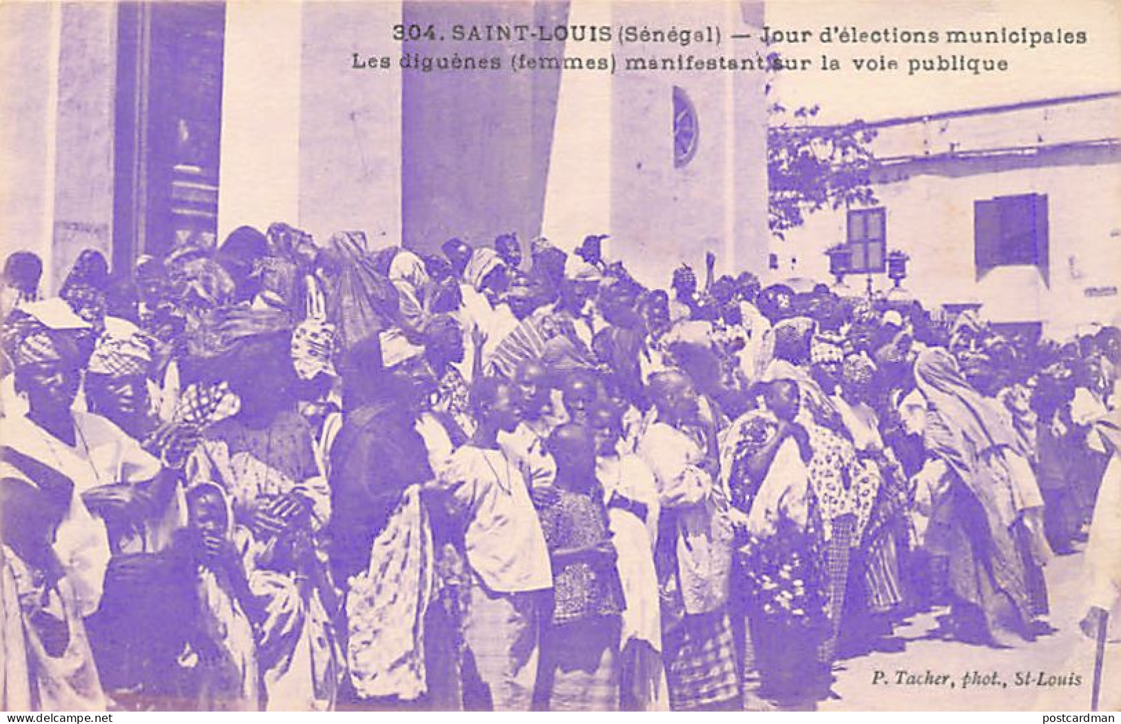 Sénégal - SAINT-LOUIS - Jour D'élections Municipales - Les Femmes Manifestant Sur La Voie Publique - Ed. P. Tacher 304 - Senegal