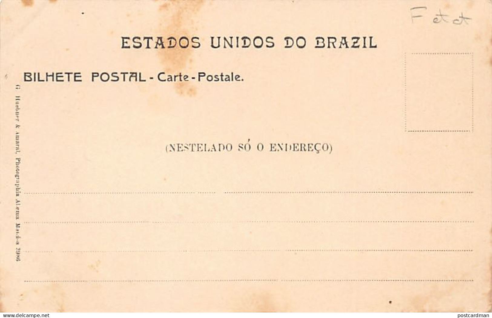 Brasil - MANAUS - Igreja Da Matriz - Ed. G. Huebner - Other & Unclassified