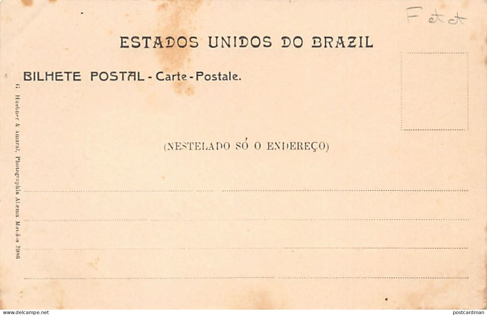 Brasil - MANAUS - Igreja Da Matriz - Ed. G. Huebner - Sonstige & Ohne Zuordnung