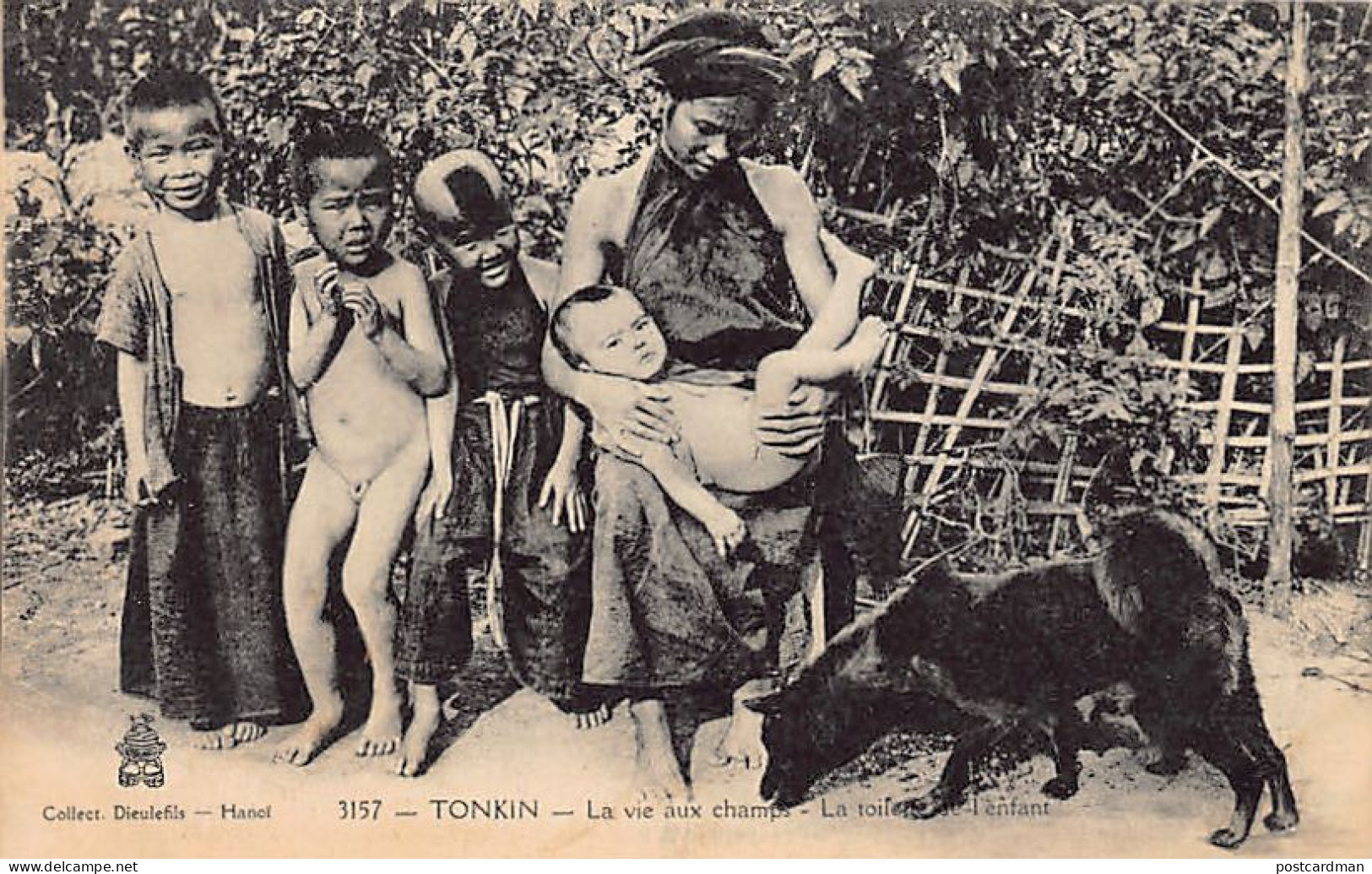 Viet Nam - TONKIN - La Vie Aux Champs - La Toilette De L'enfant - Ed. P. Dieulef - Vietnam