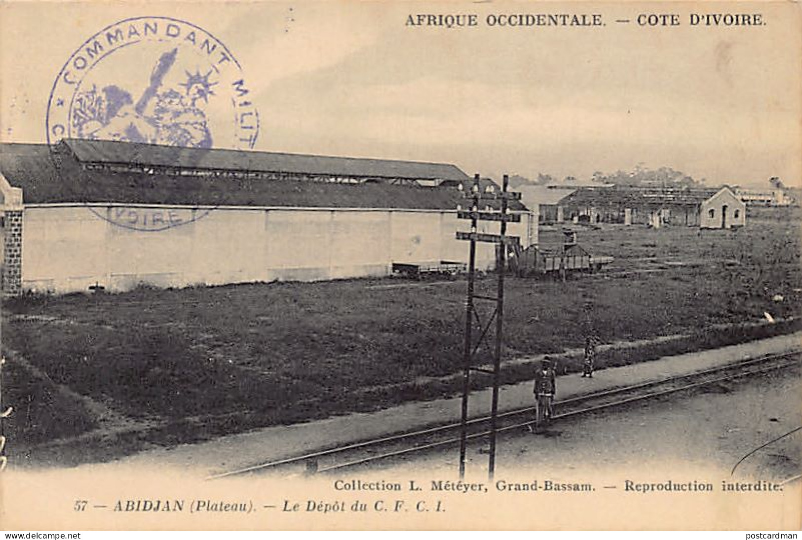 Côte D'Ivoire - ABIDJAN - Le Dépôt Des Chemins De Fer De Côte D'Ivoire - Ed. L. Métayer 57 - Côte-d'Ivoire