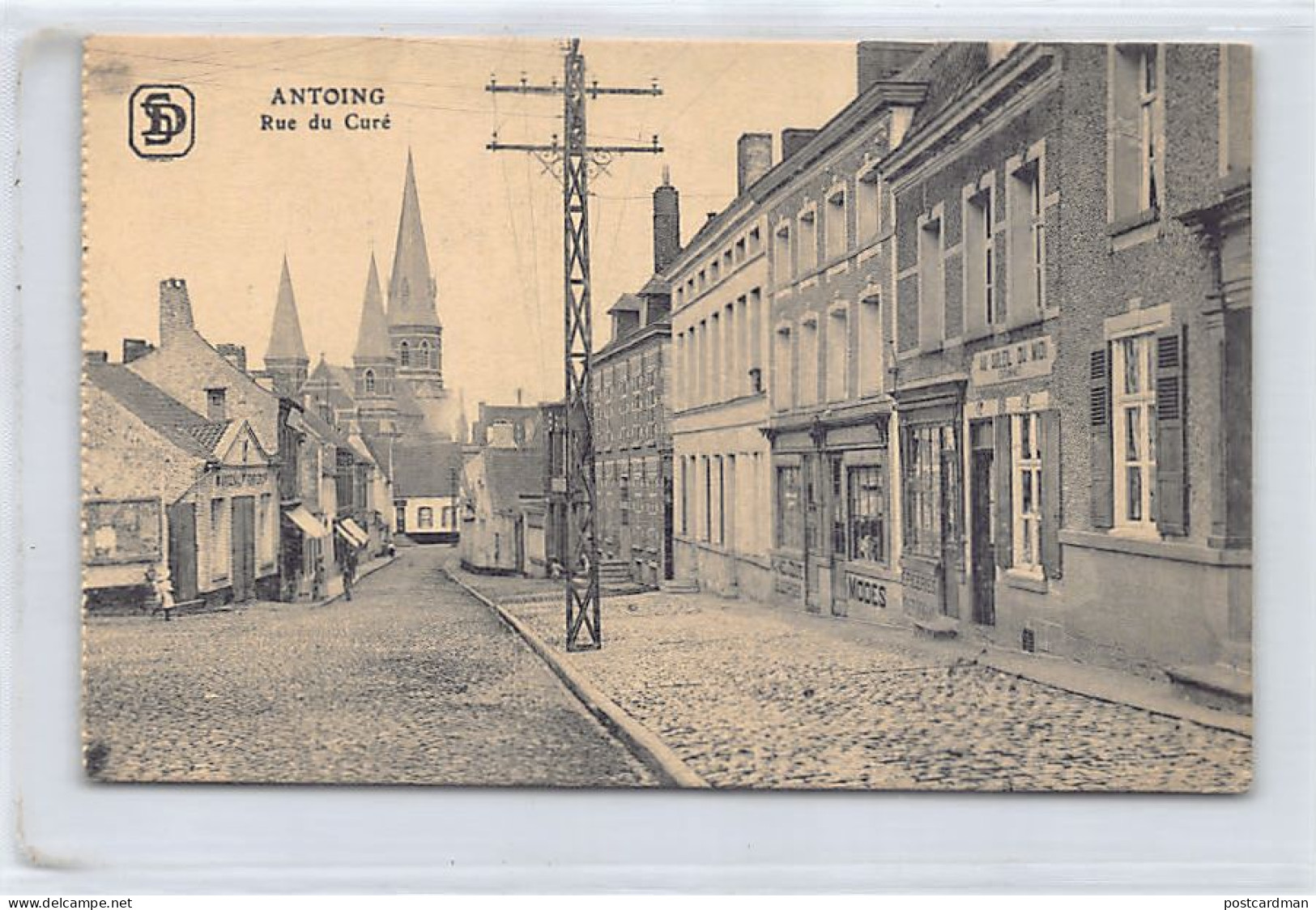 ANTOING (Hainaut) Rue Du Curé - Estaminet Au Soleil Du Midi - Ed. S. D.  - Antoing