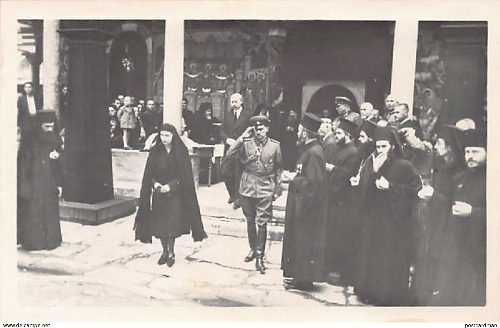 Bulgaria - Funeral Of Tsar Boris III - Queen Giovanna Of Savoy And Prince Regent Kiril - REAL PHOTO - Bulgaria