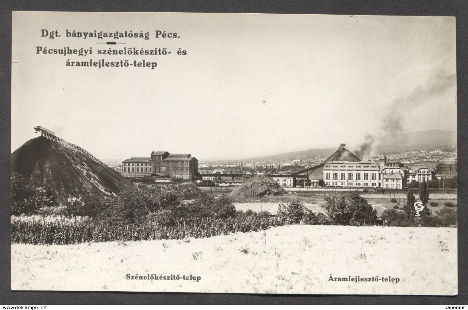 PECS  HUNGARY, COAL - FIRED POWER PLANT,  Year 1930s - Hongrie