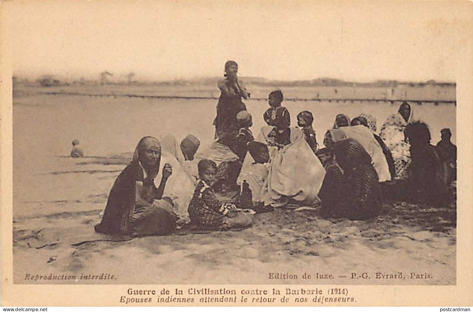 India - War Of Civilization Against Barbarism (1914) - Indian Wives Of Soldiers Awaiting The Return Of Our Defenders - Indien