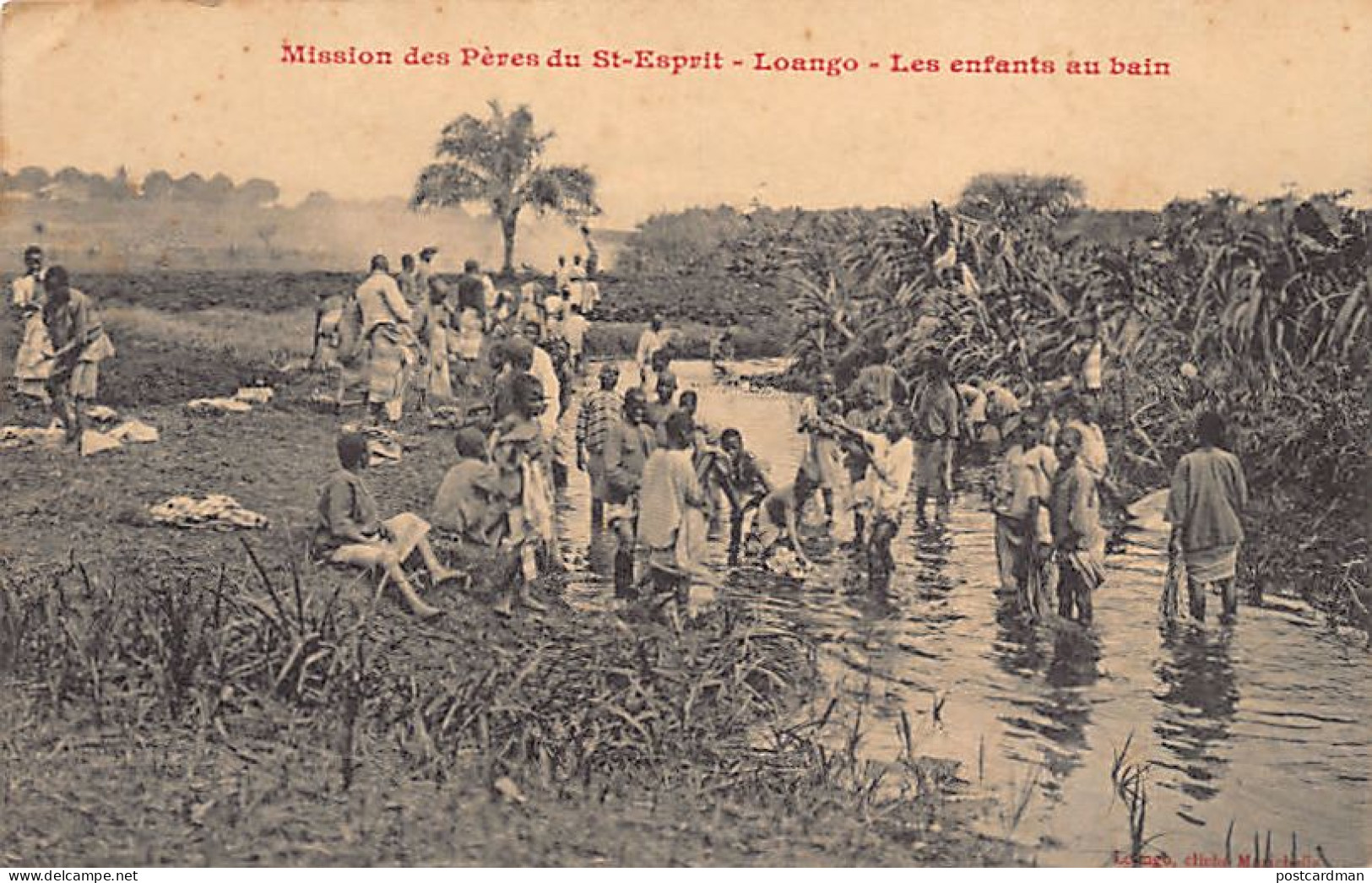 Congo Brazzaville - LOANGO - Les Enfants Au Bain - Ed. Mission Des Pères Du St-Esprit  - Other & Unclassified