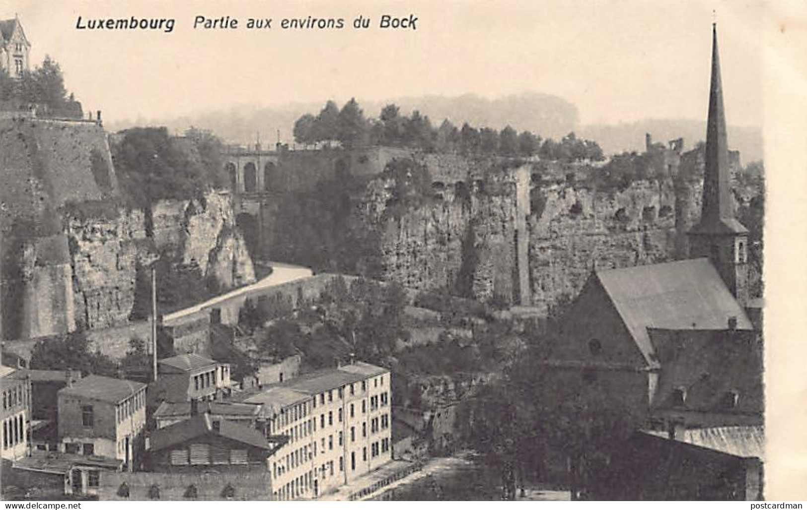 Luxembourg-Ville - Partie Aux Environs Du Bock - Ed. Ch. Bernhoeft  - Luxembourg - Ville