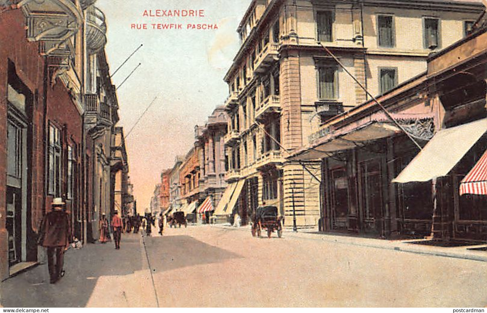 Egypt - ALEXANDRIA - Tewfik Pasha Street - Publ. Lichtenstern & Harari 224 - Alexandria