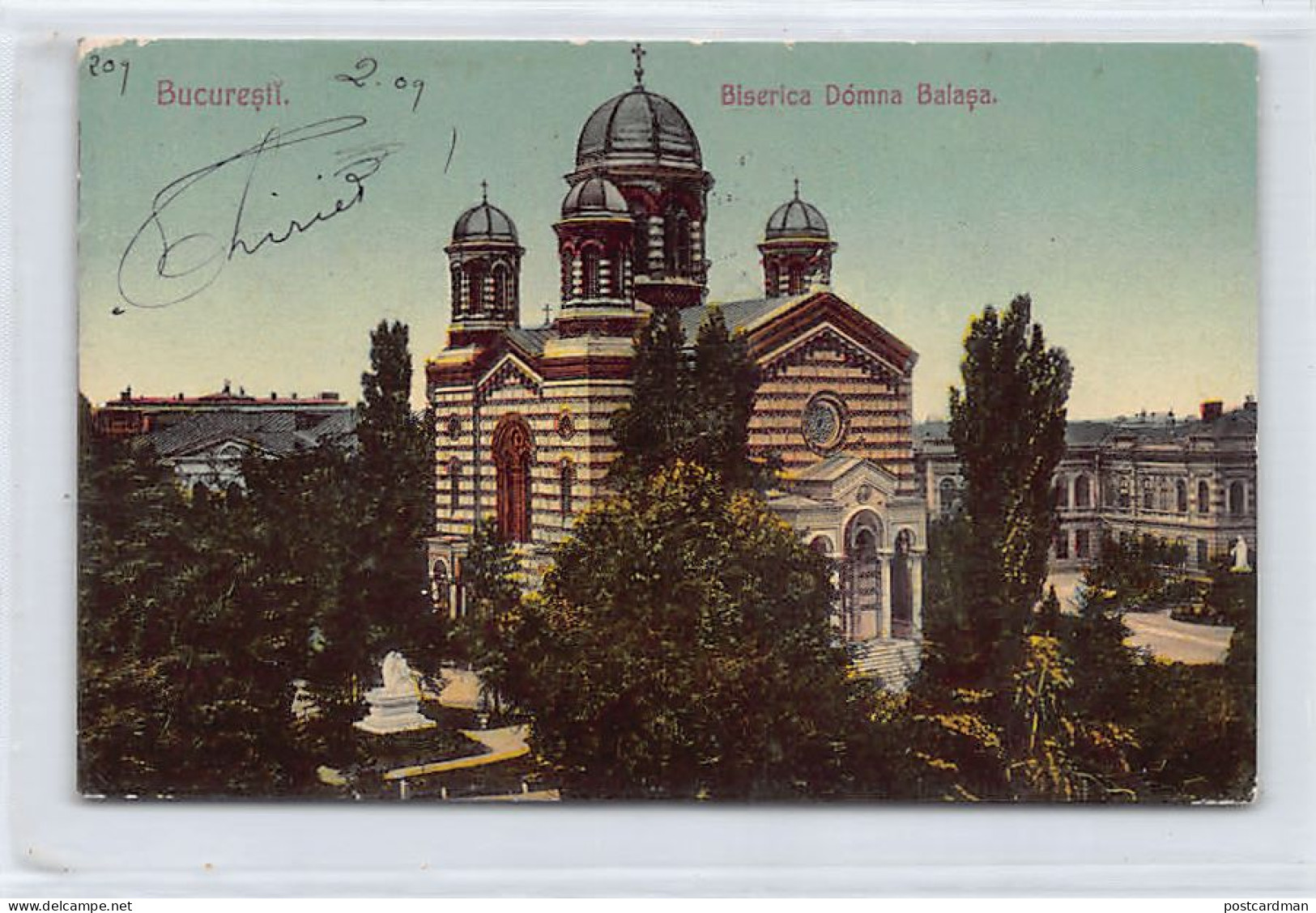 Romania - BUCUREȘTI - Biserica Domna Balasa - SEE SCANS FOR CONDITION - Ed. Ad. Maier & D. Stern 1078 - Romania