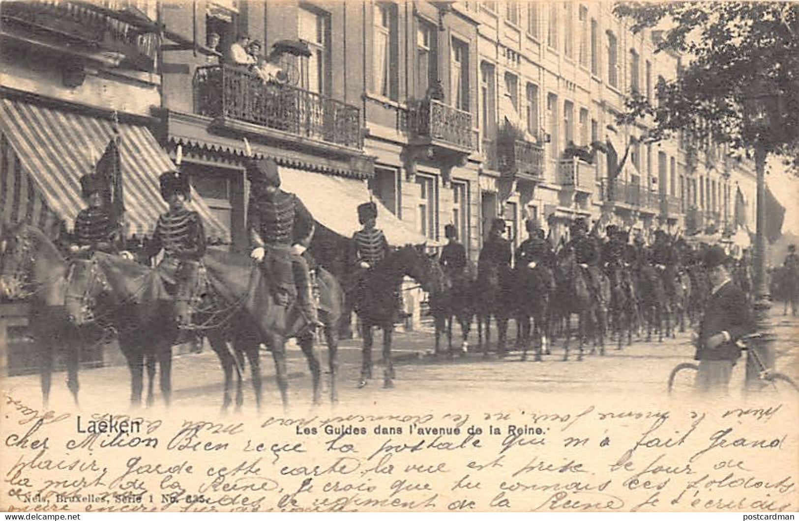 Belgique - LAEKEN Bruxelles - Les Guides Dans L'avenue De La Reine - Ed. Nels Série 1 N. 335 - Laeken