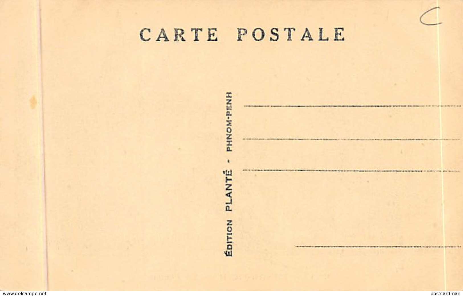 Cambodge - PHNOM PENH - Le Pnom - Ed. Planté 1 - Cambodja