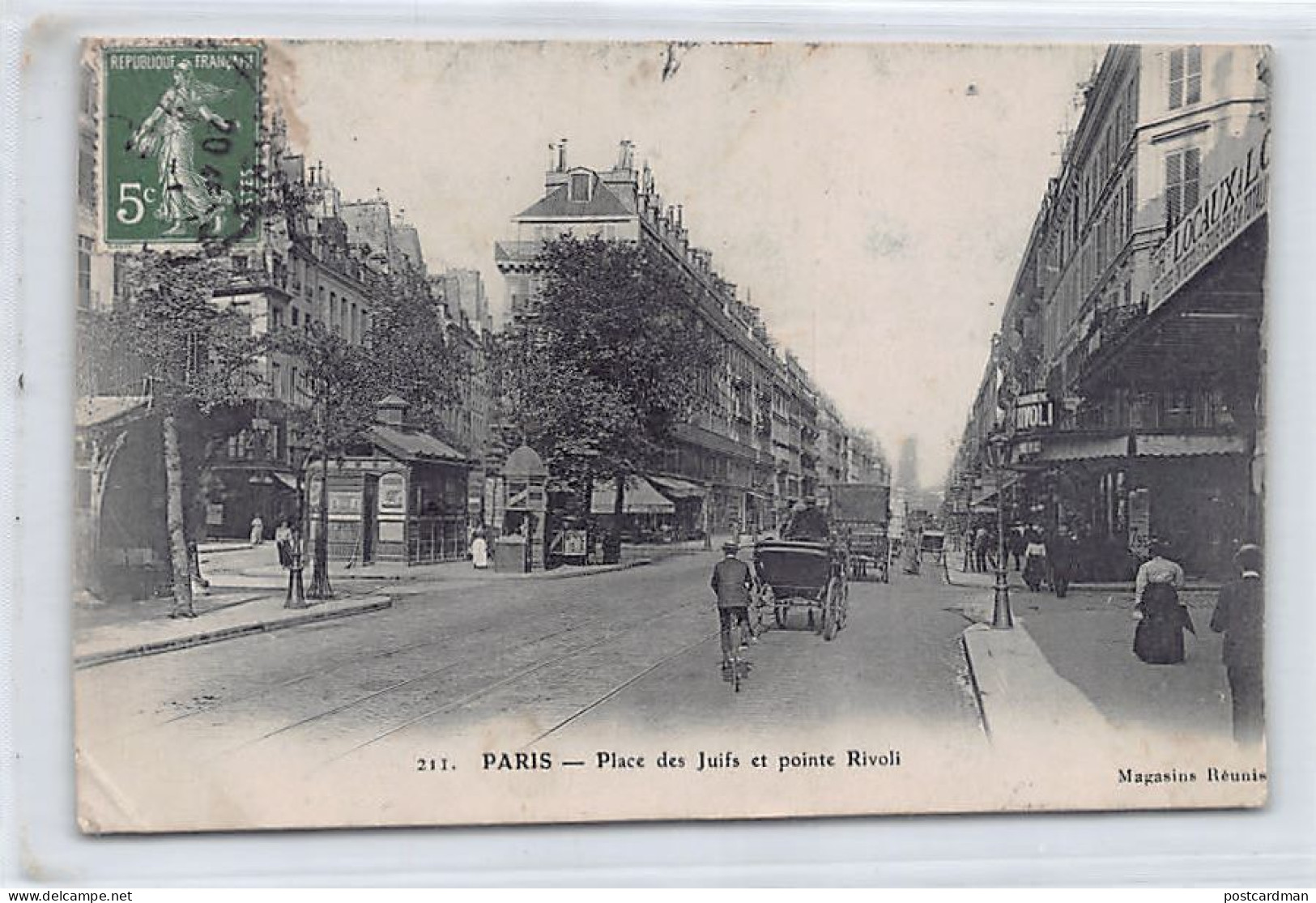 JUDAICA - France - PARIS - Place Des Juifs (Métro Saint-Paul Dans Le Marais) - Ed. Magasins Réunis 211 - Jodendom