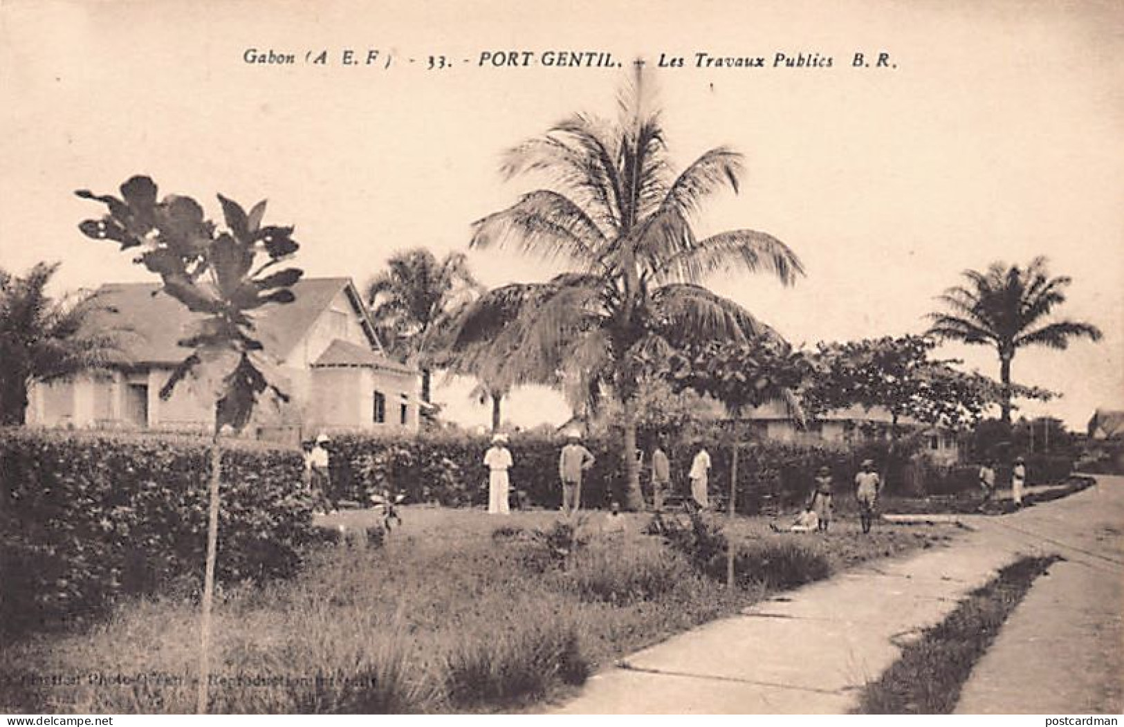 Gabon - PORT-GENTIL - Les Travaux Publics - Ed. Bloc Frères 33 - Gabun