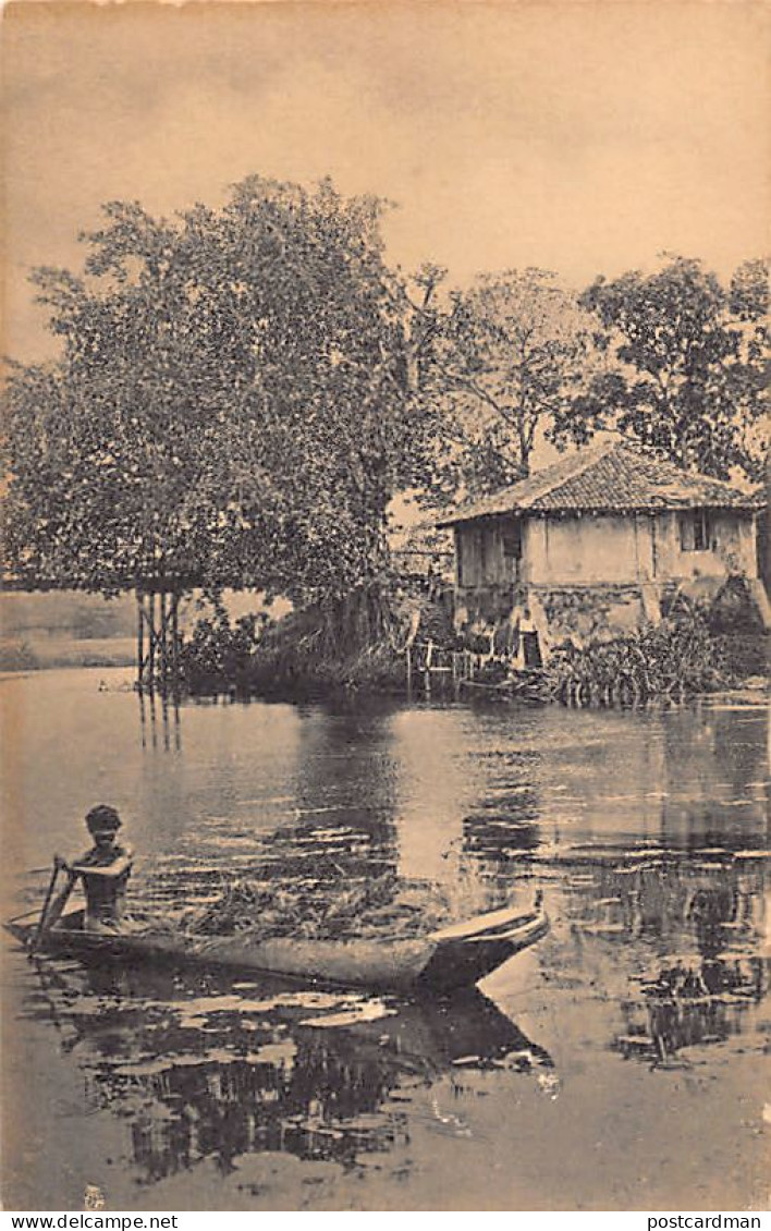 Sril Lanka - Villager In His Canoe - Publ. Plâté Ltd. 75 - Sri Lanka (Ceylon)