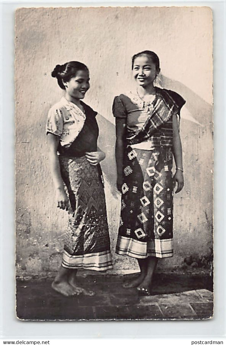 Laos - Jeunes Femmes Laotiennes En Costume National - Ed. Librairie Viet-Nam 483 - Laos