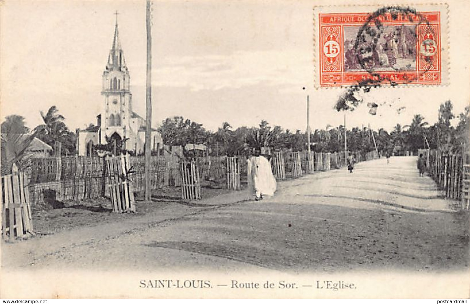 Sénégal - SAINT-LOUIS - Route De Sor - L'église - Ed. Inconnu  - Senegal