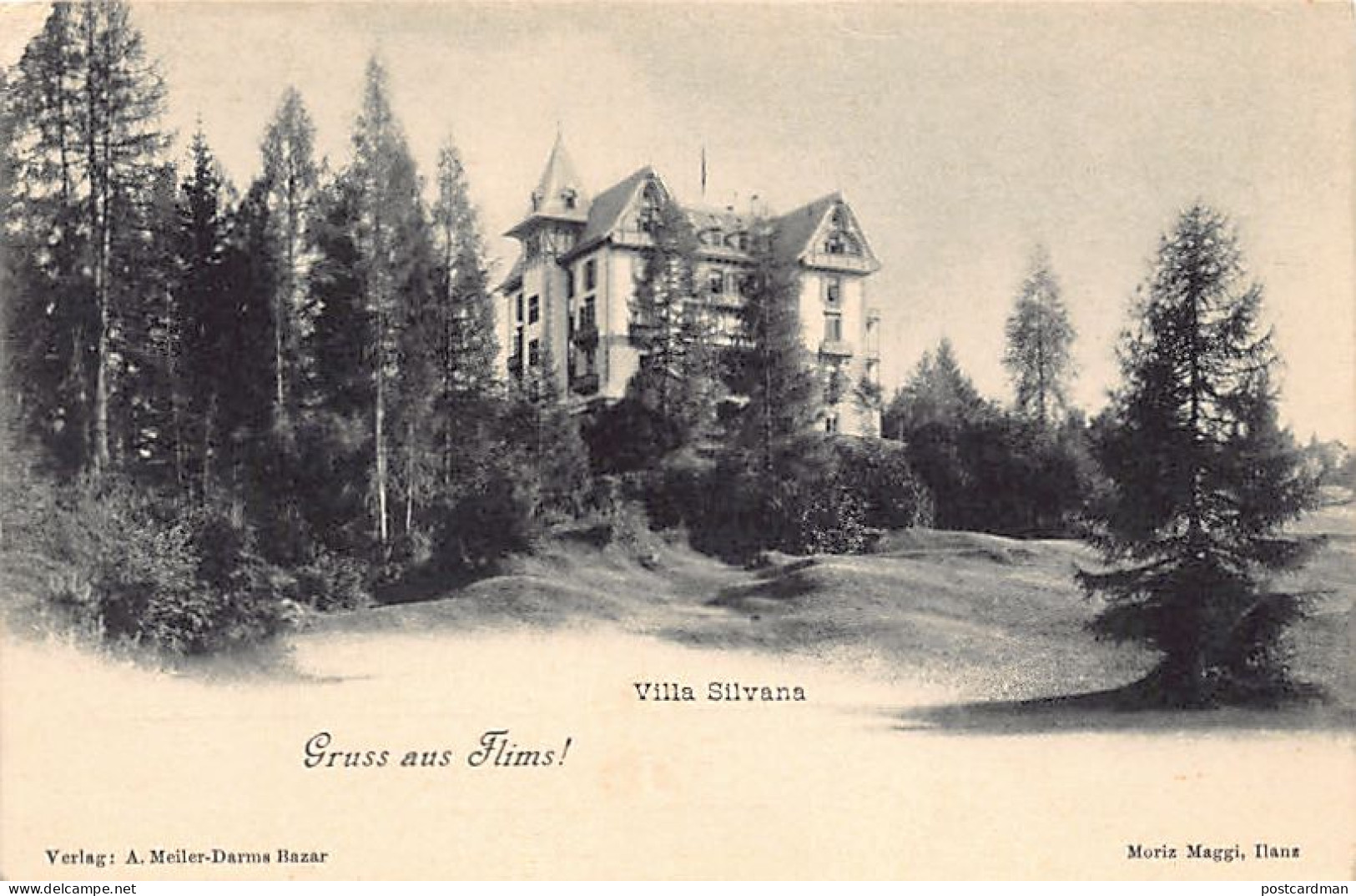 Schweiz - FLIMS (GR) Villa Silvana - Verlag A. Meller-Darms  - Flims