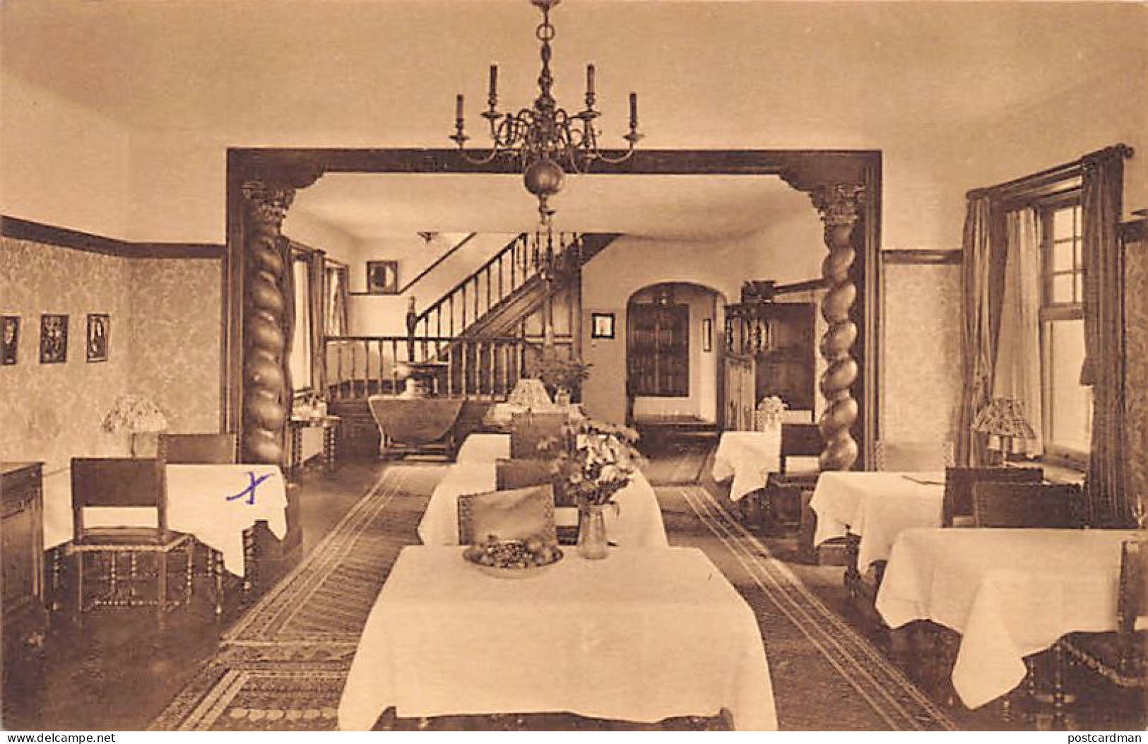 HET ZOUTE (W. Vl.) Hotel Zonne Huis - Eetkamer - Autres & Non Classés