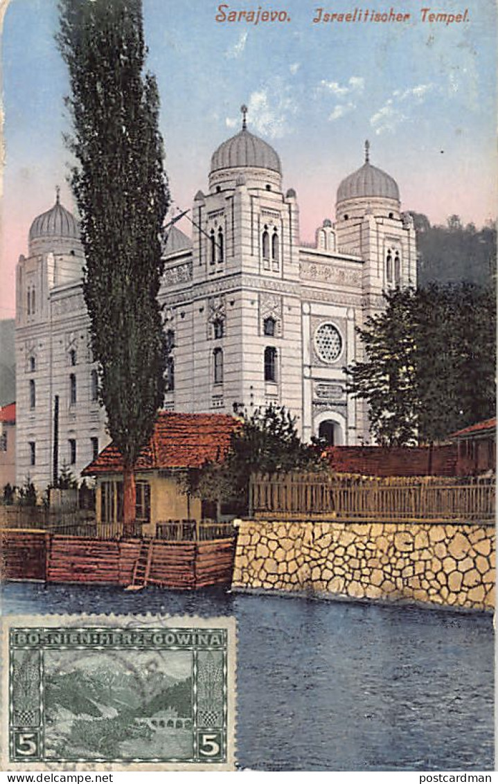 Judaica - Bosnia - SARAJEVO - Israelite Temple - Synagogue - Publ. Leon Finzi  - Judaísmo