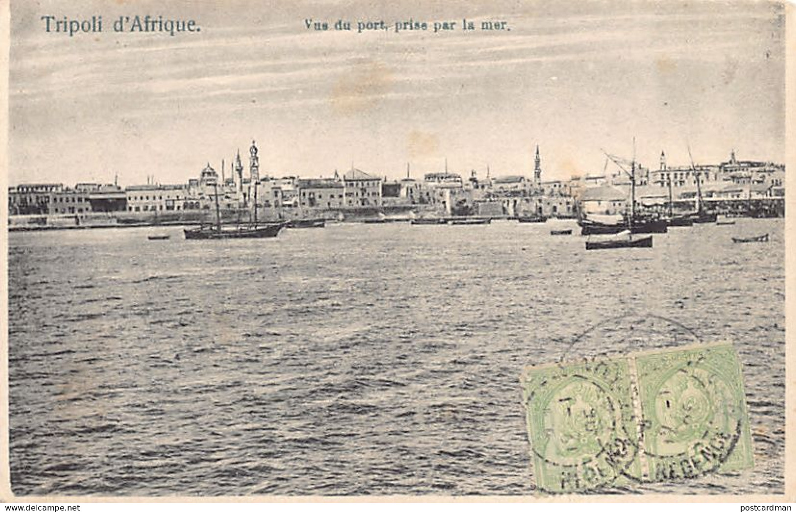 Libya - TRIPOLI - View Of The Harbour From The Sea - Libye