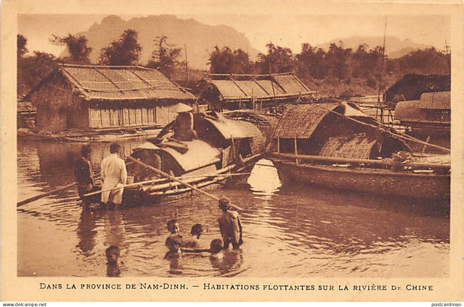 Vietnam - NAM DINH - Habitations Flottantes Sur La Rivière De Chine - Ed. Lévy & Neurdein  - Vietnam