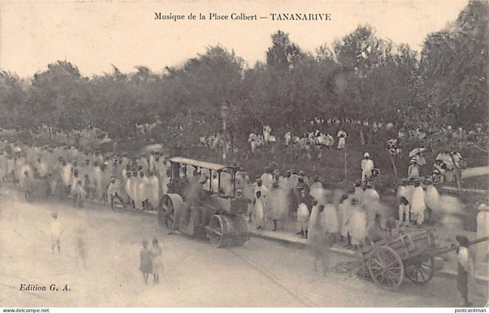 Madagascar - TANANARIVE - Musique De La Place Colbert - Rouleau-compresseur - Ed. G.A. - Madagascar