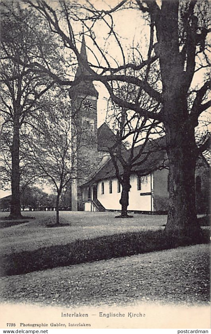 INTERLAKEN (BE) Englische Kirche - Verlag Gabler 7795 - Interlaken