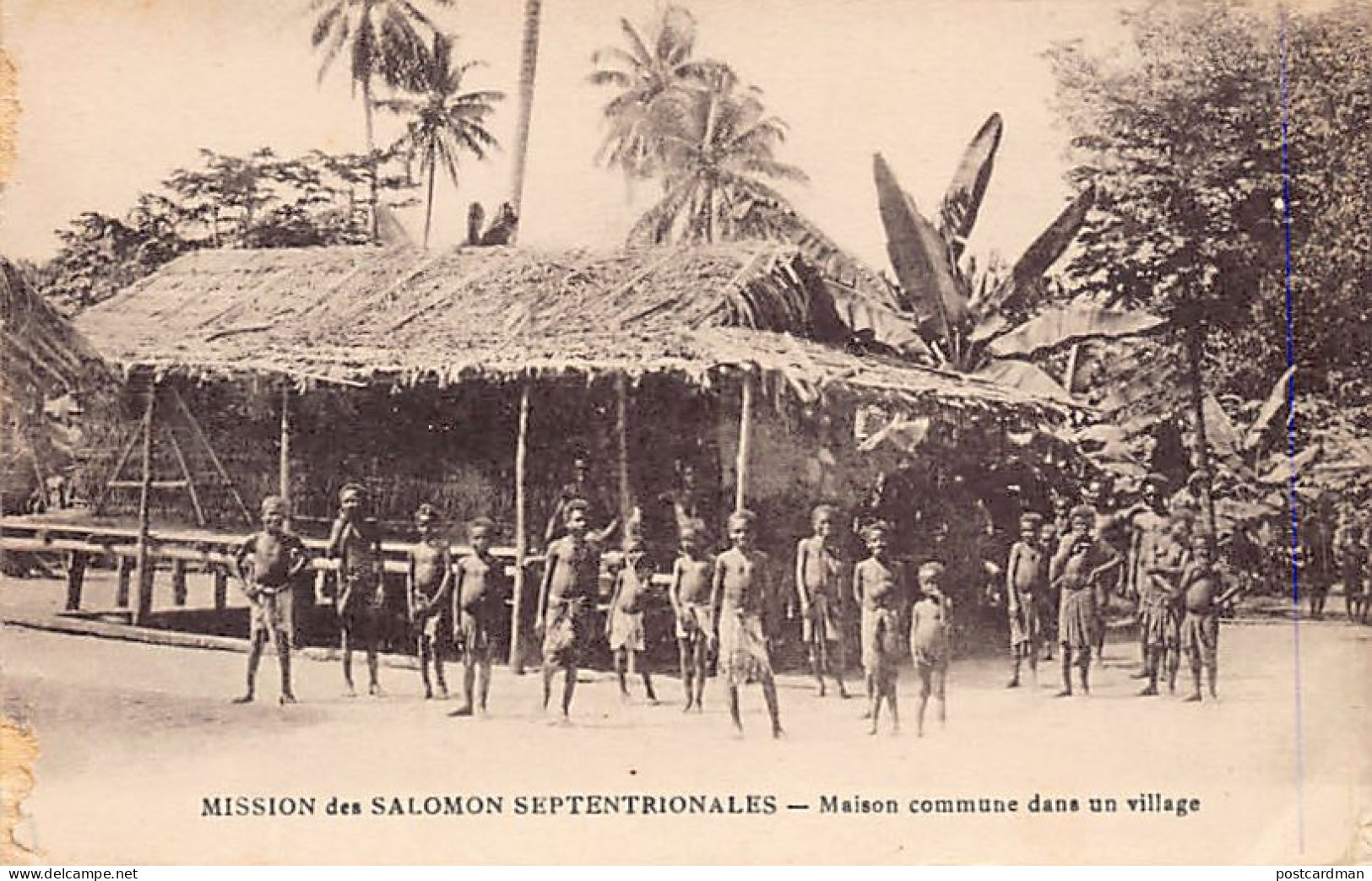 Papua New Guinea - Communal House - Publ. Mission Des Salomon Septentrionales  - Papua New Guinea