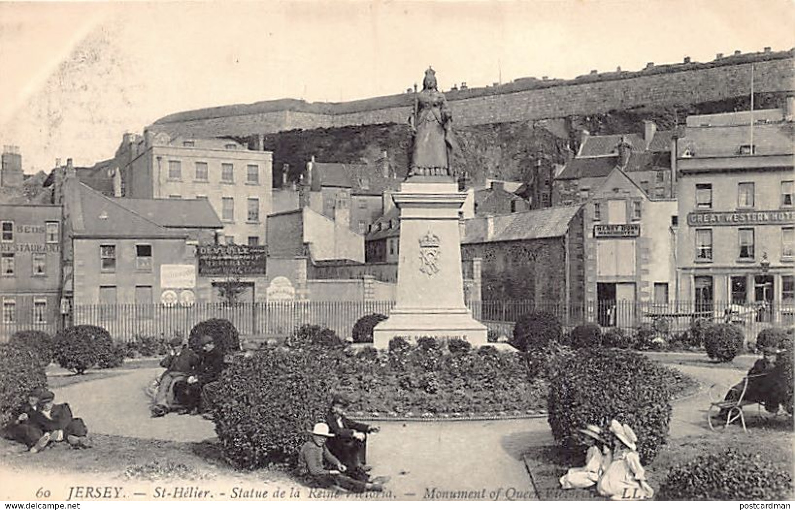 Jersey - ST. HELIER - Monument Of Queen Victoria - Publ. L.L. Levy 60 - St. Helier