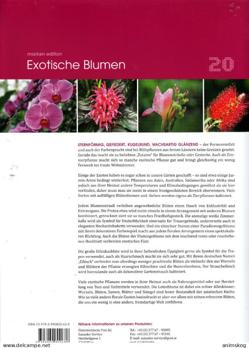 Österreich, Personalisierte Marken, Blumen / Austria, Personalized Stamps, Flowers - Cactus