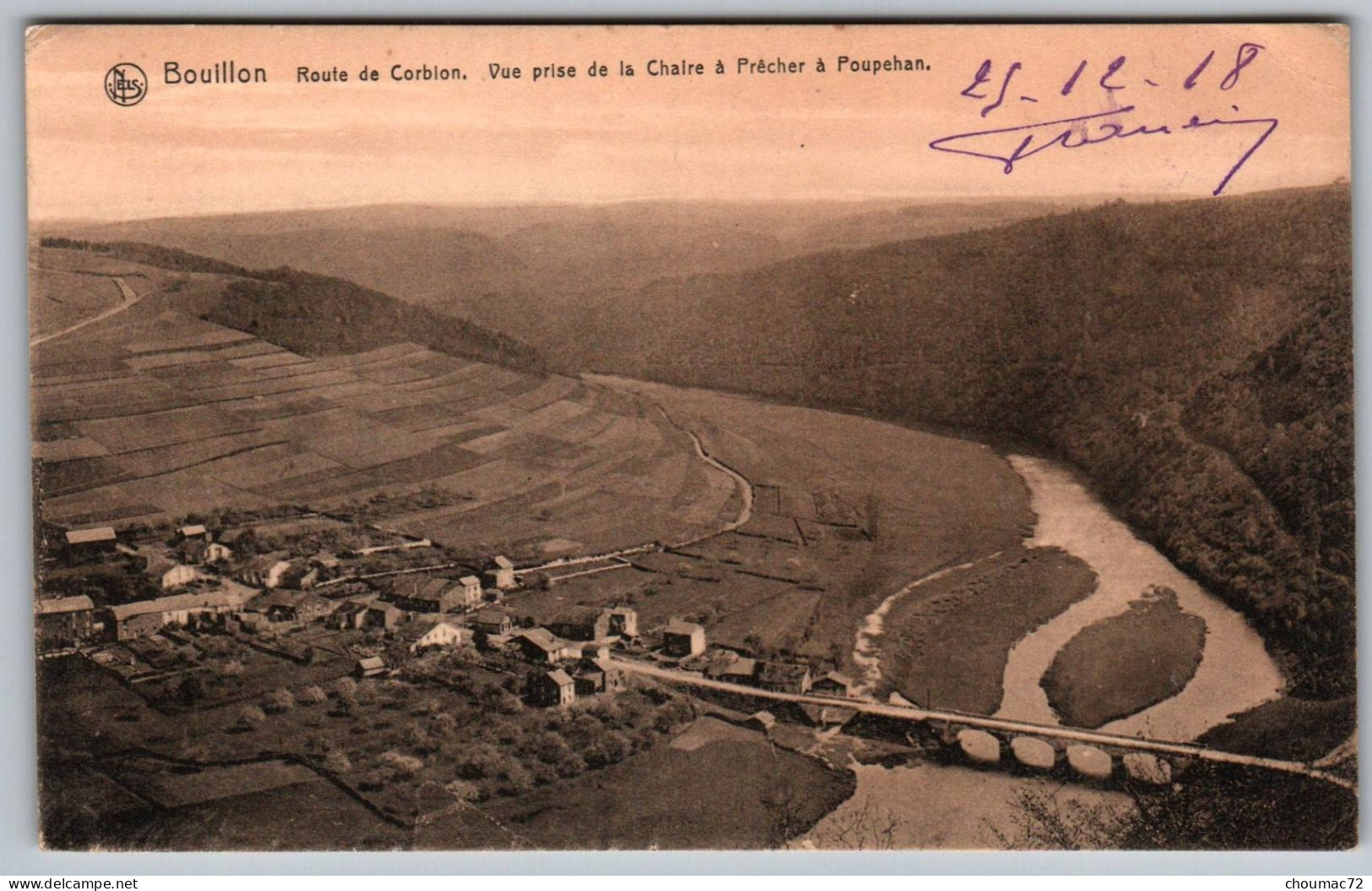 (Belgique) Luxembourg 080, Bouillon, Ed Nels, Route De Corbion - Bouillon