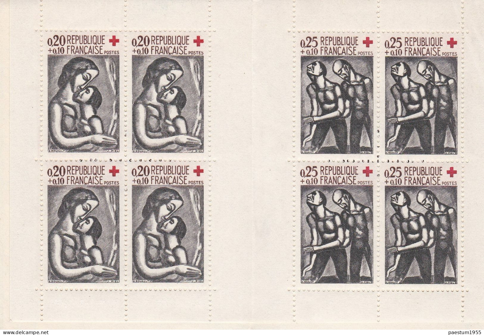 Carnet France Neuf** MNH 1961 Croix-Rouge Française N° 2010 Reproductions D'œuvres De ROUAULT (1871-1958) - Red Cross