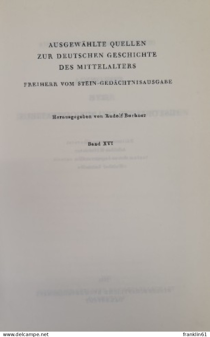 Chronik Oder Die Geschichte Der Zwei Staaten. - 4. Neuzeit (1789-1914)