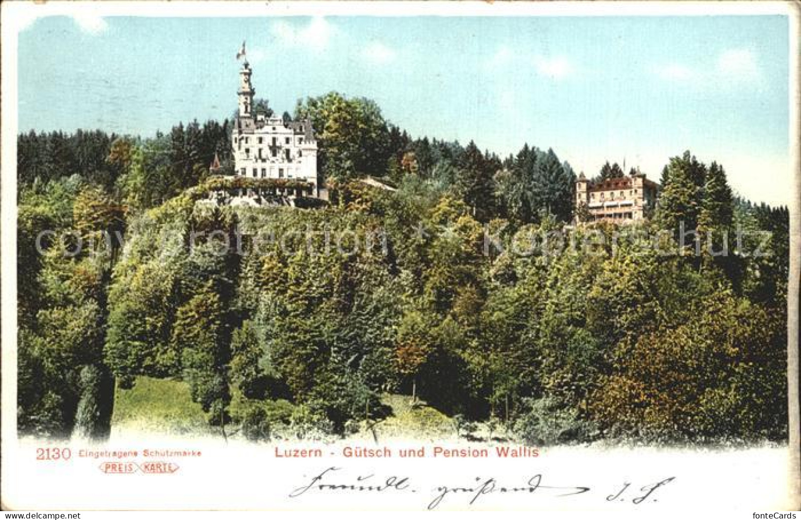 12318105 Luzern LU Chateau Hotel Guetsch Pension Wallis Luzern - Sonstige & Ohne Zuordnung