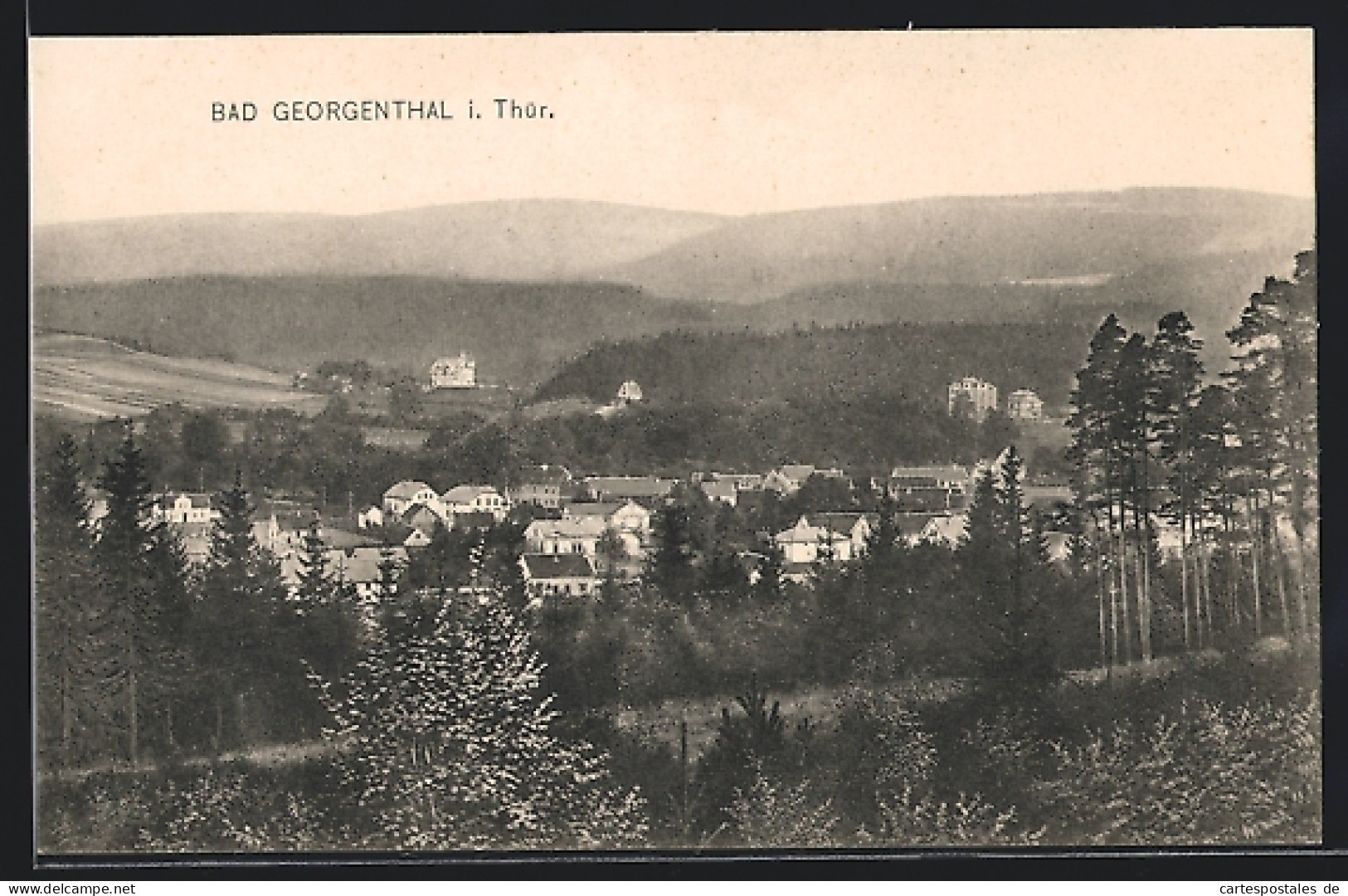AK Georgenthal / Thüringen, Ort Vom Wald Aus Gesehen  - Georgenthal