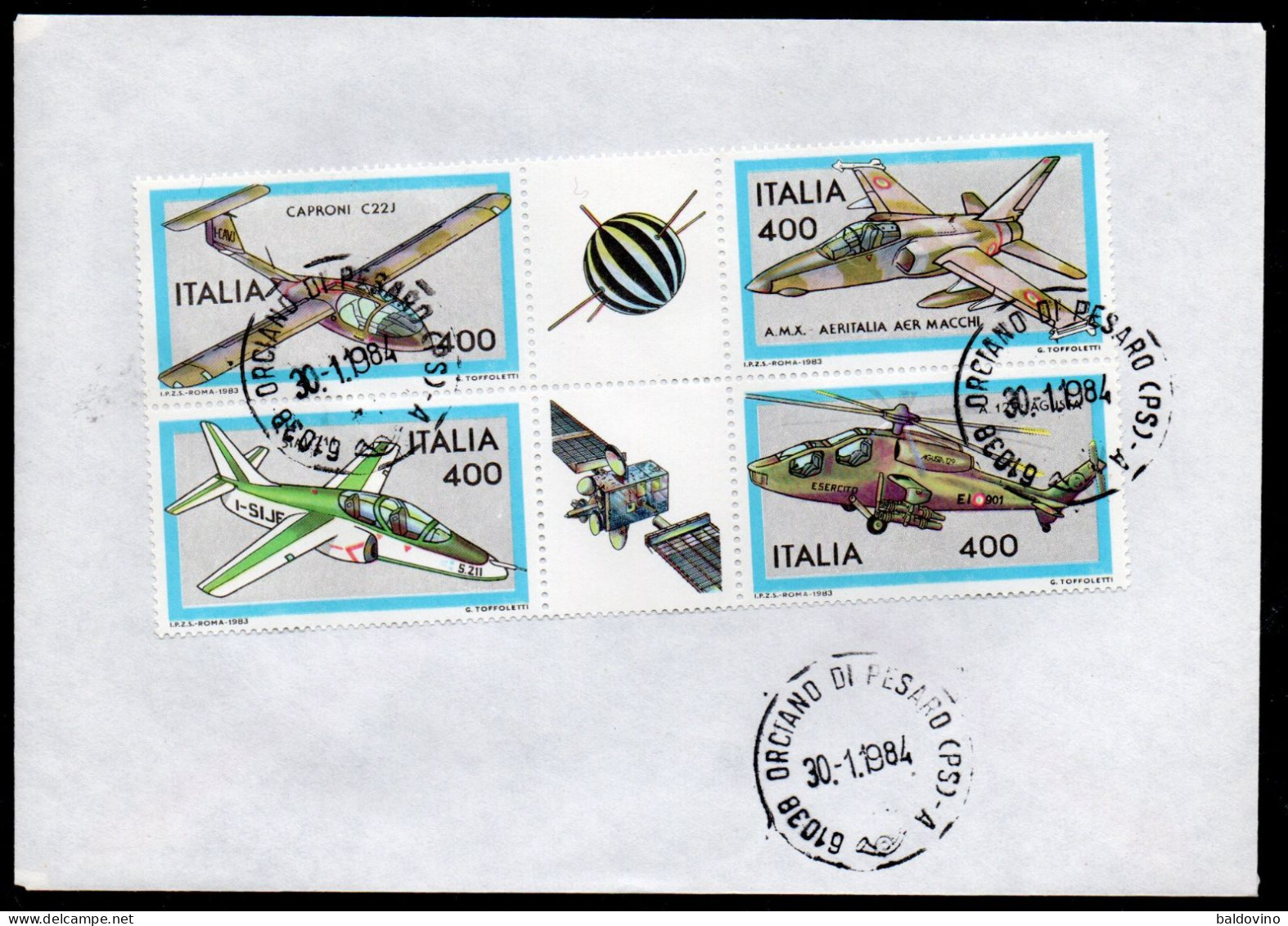 Italia 1983-1984 12 Valori Su Busta (vedi Descrizione) - 1981-90: Poststempel