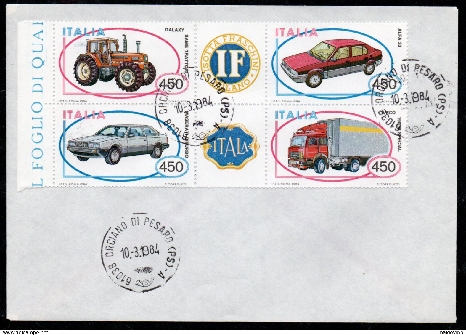 Italia 1983-1984 12 Valori Su Busta (vedi Descrizione) - 1981-90: Poststempel