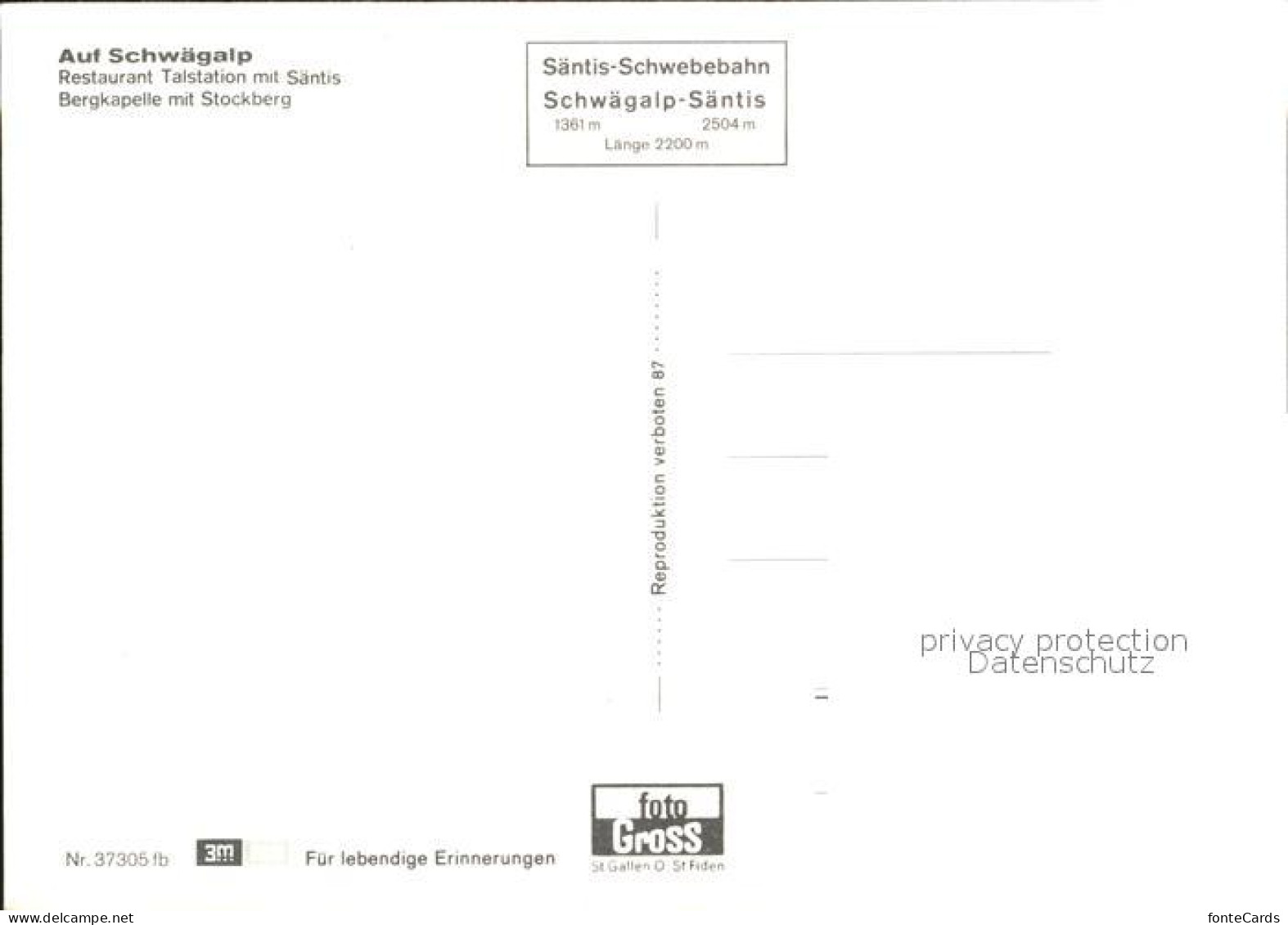 12316915 Schwaegalp AR Restaurant Talstation Saentis Bergkapelle Stockberg Schwa - Other & Unclassified
