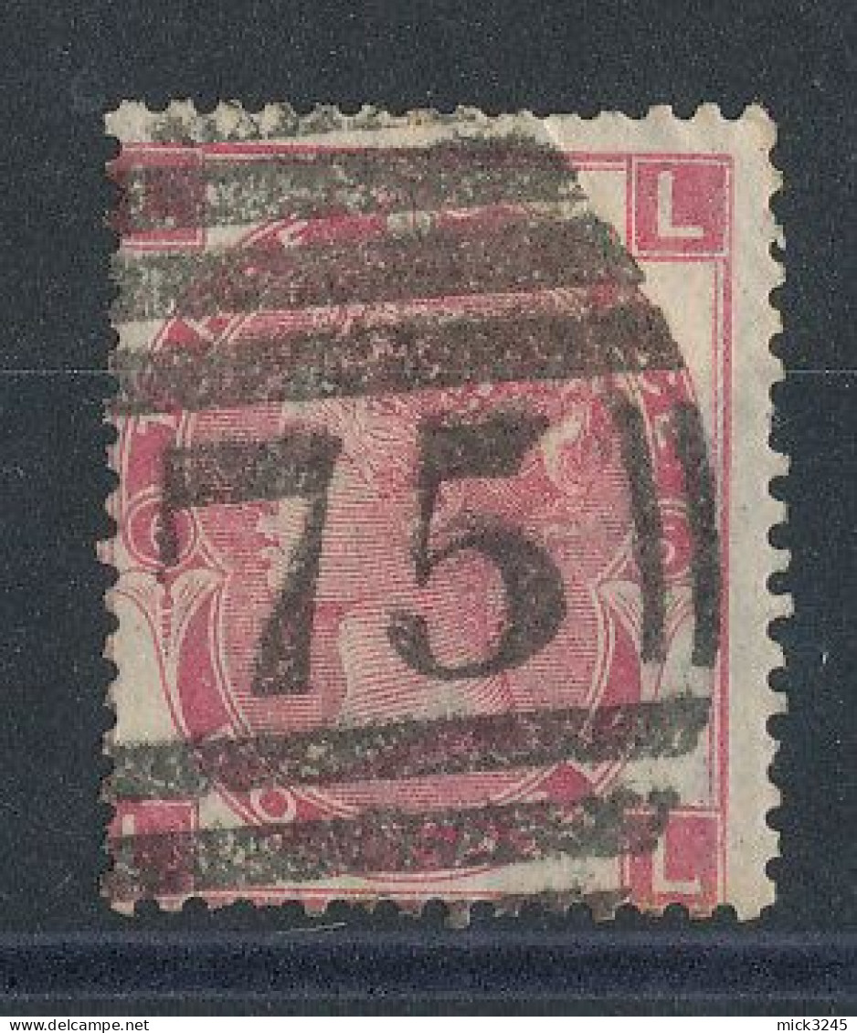 GB  N°33 Victoria 3p Rose De 1867-69 Planche 6 - Usados