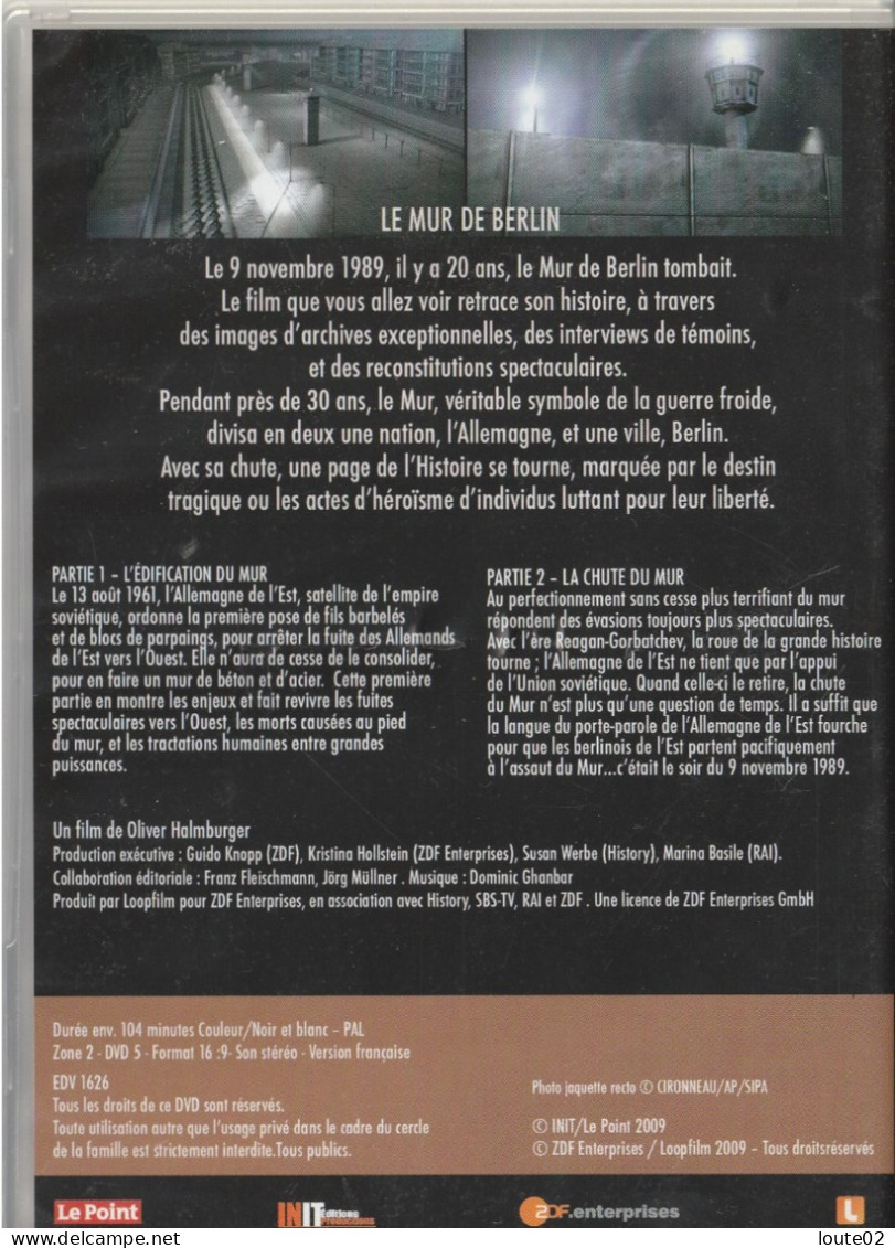 DVD  LE MUR  DE BERLIN  20 APRES SA CHUTE LE FILM EVENEMENT - Documentaire