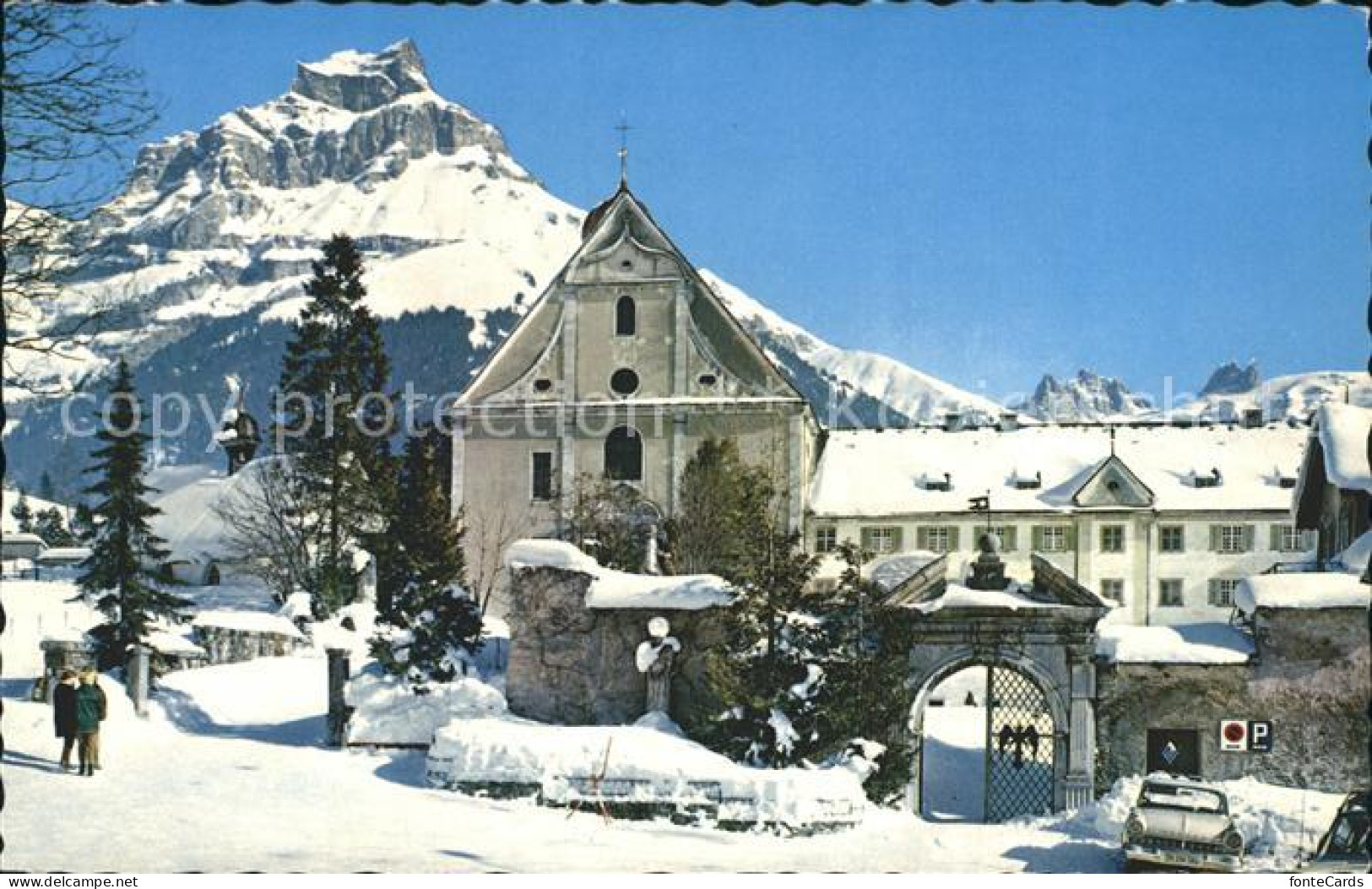 12306925 Engelberg OW Klosterkirche Hahnen Engelberg - Other & Unclassified