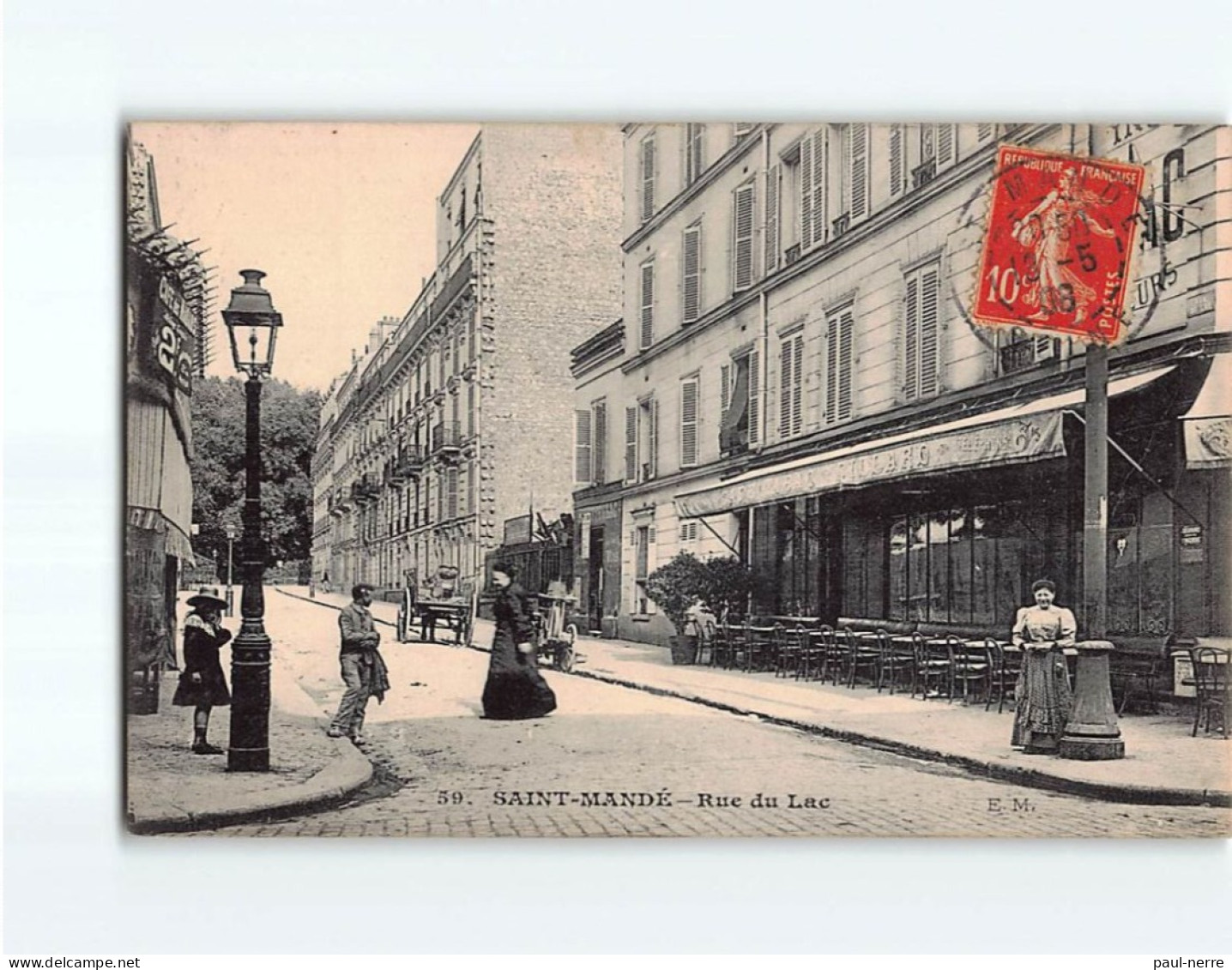 SAINT MANDE : Rue Du Lac - état ( Partiellement Décollée ) - Saint Mande