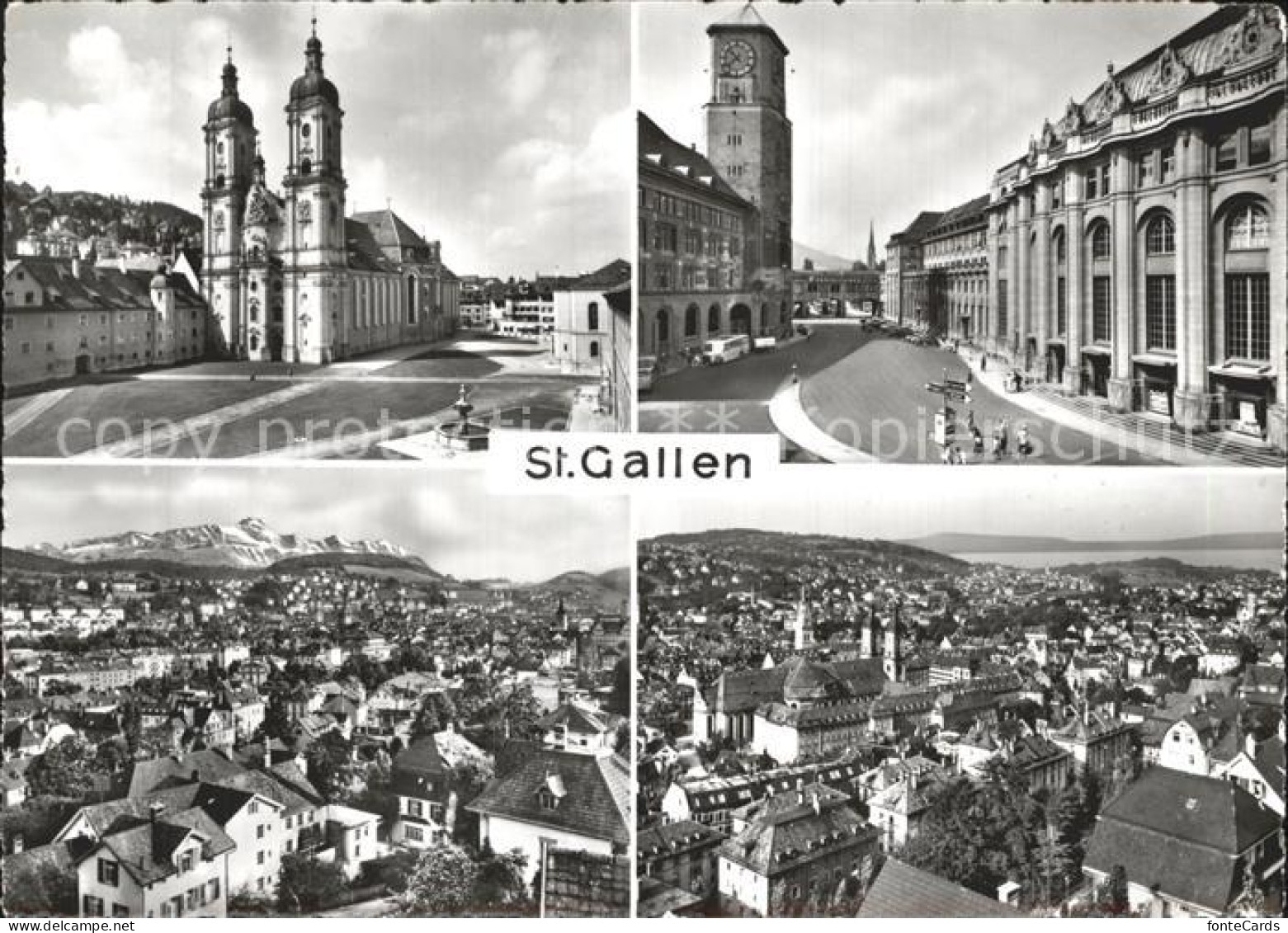 12295085 St Gallen SG Teilansichten Kirche Strassenpartie St. Gallen - Other & Unclassified