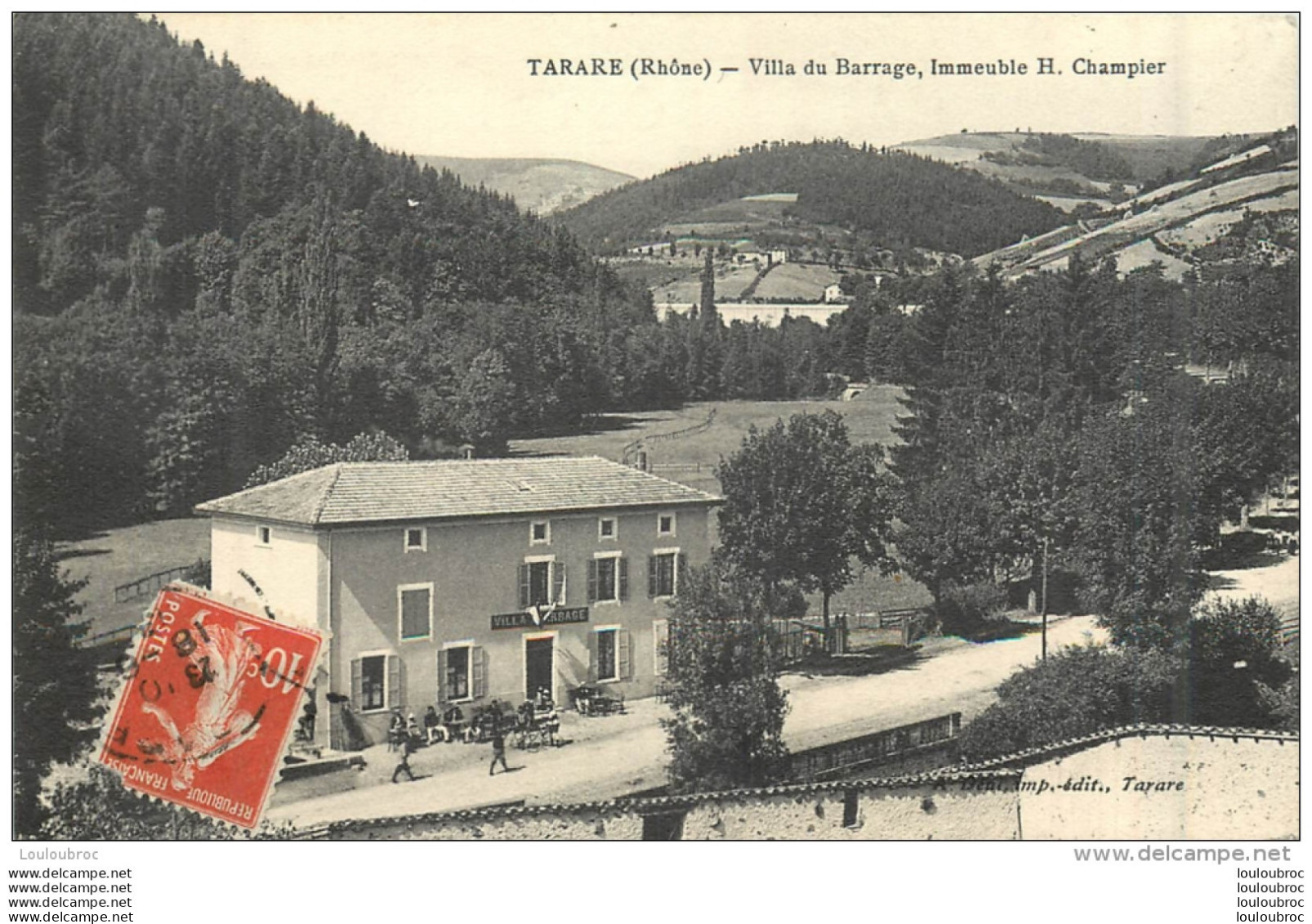 TARARE VILLA DU BARRAGE IMMEUBLE H.  CHAMPIER - Tarare